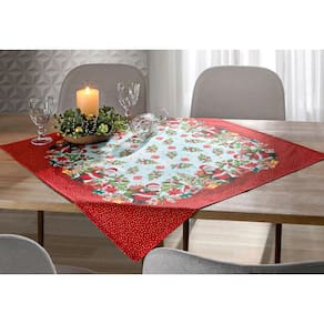 Toalha Centro Mesa Quadrada Renova Dohler 78X78Cm Natal 115