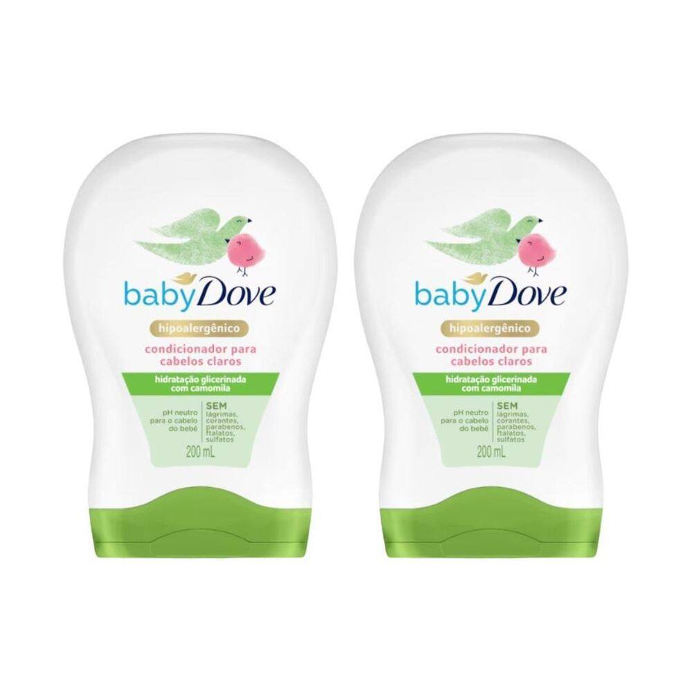 Condicionador Dove Baby 200Ml Hidra Enriquecida Claros - 2Un