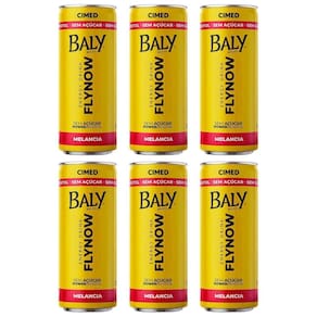 Energético Baly Flynow Sem Açúcar Sabor Cimed 250Ml Melancia