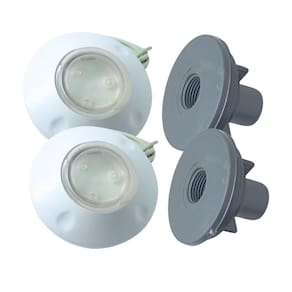 Kit 2 - Refletor Iluminação Led Piscina De Fibra 9W Rgb