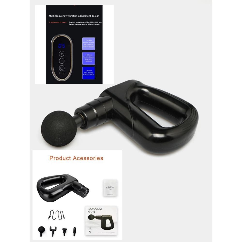 Super Massageador Display 6 Velocidades Corporal Muscular