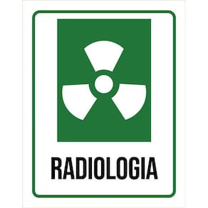 Placa Sinalização Hospitalar Radiologia 36X46