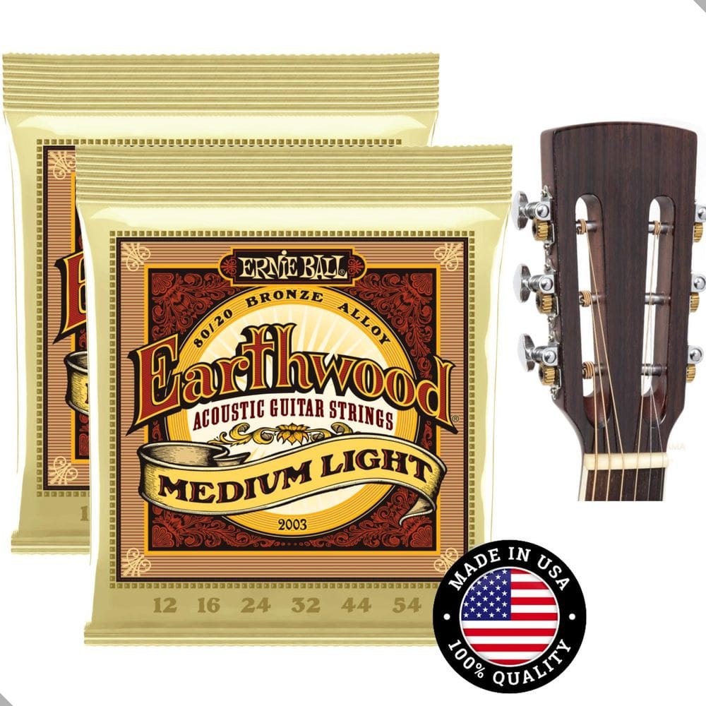 2 Encordoamentos Violão Aço 012/054 Ernie Ball Bronze