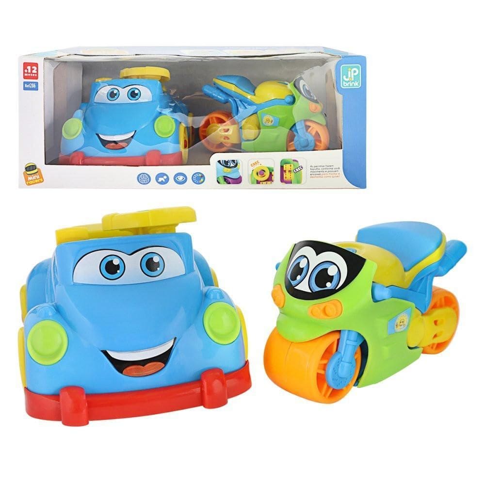 Carrinho E Motinha Mini Racers Diversão Infantil