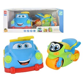 Carrinho E Motinha Mini Racers Diversão Infantil