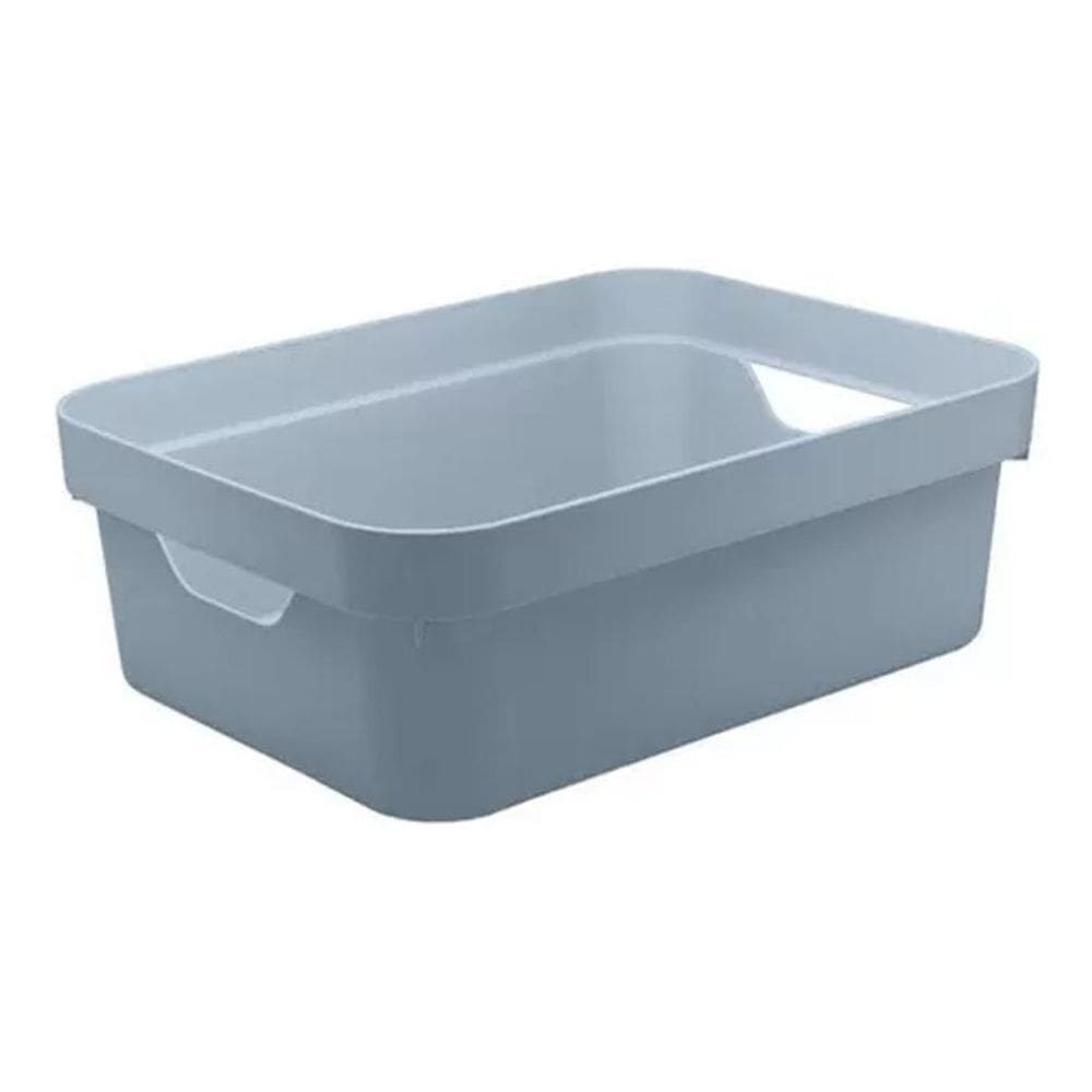 Caixa Organizadora Cube M Multiuso Brinquedo Closet - Azul