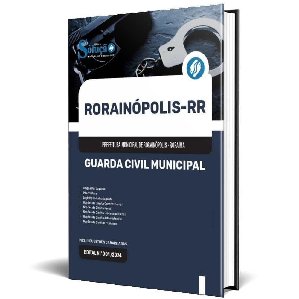 Apostila Prefeitura Rorainópolis Rr 2024 Guarda Civil