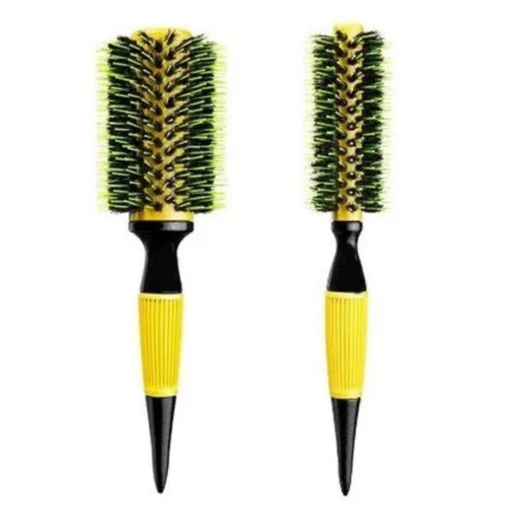 02 Escova De Cabelo Cerdas De Javali Mista P G