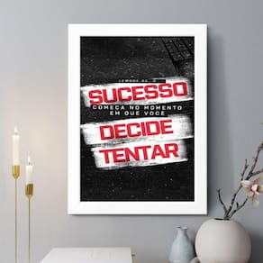 Quadro Decorativo Lembre-Se 45X34Cm - Com Vidro
