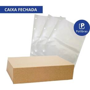 Envelope Plástico Ofício 4 Furos Fino 0,06 Mm - Polibras