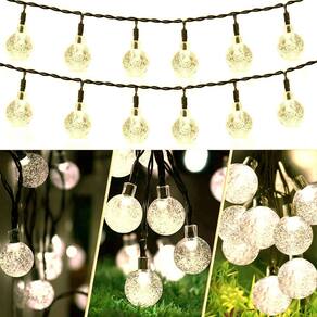 Luz De Natal Cordão 50 Bolinhas Cristal Led 8 Fun 6M Bivolt