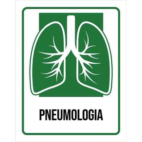 Placa Sinalização Hospitalar Pneumologia 36X46