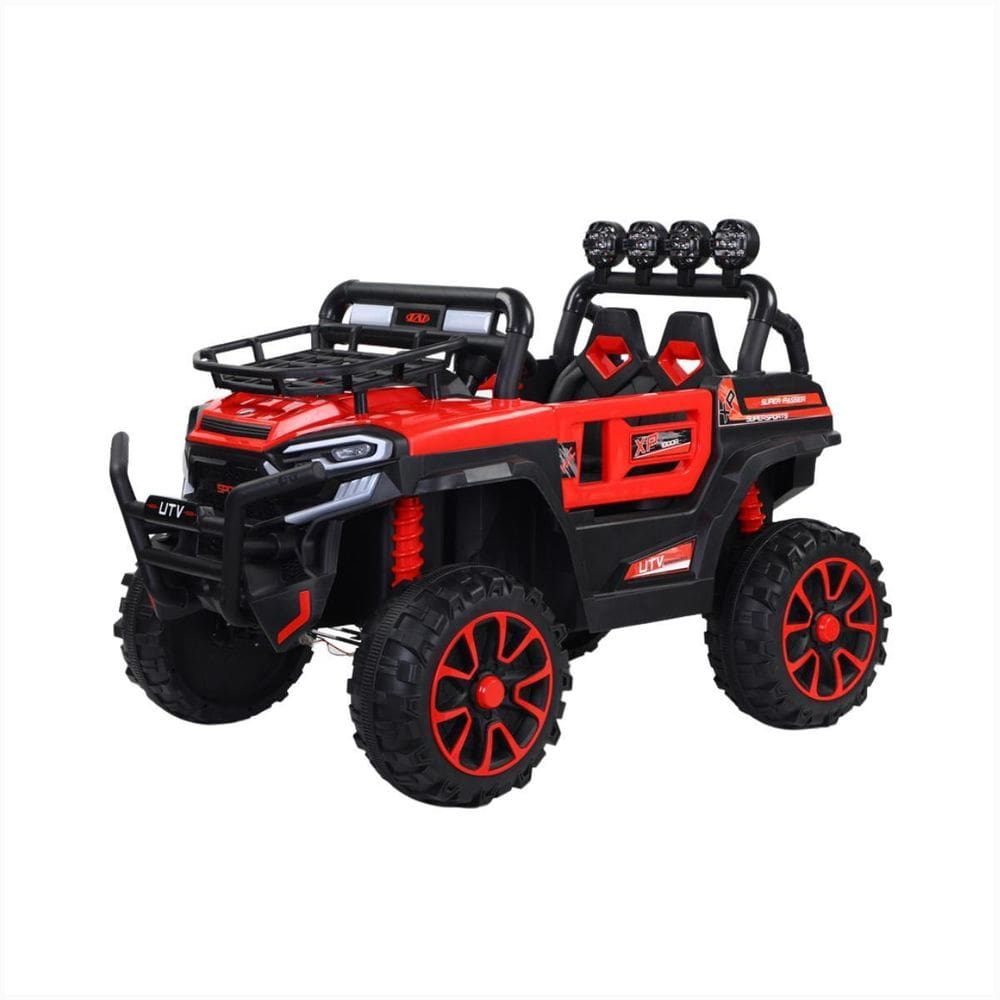 Carro Elétrico Infantil Vermelho 12V Cinto Segurança Volante