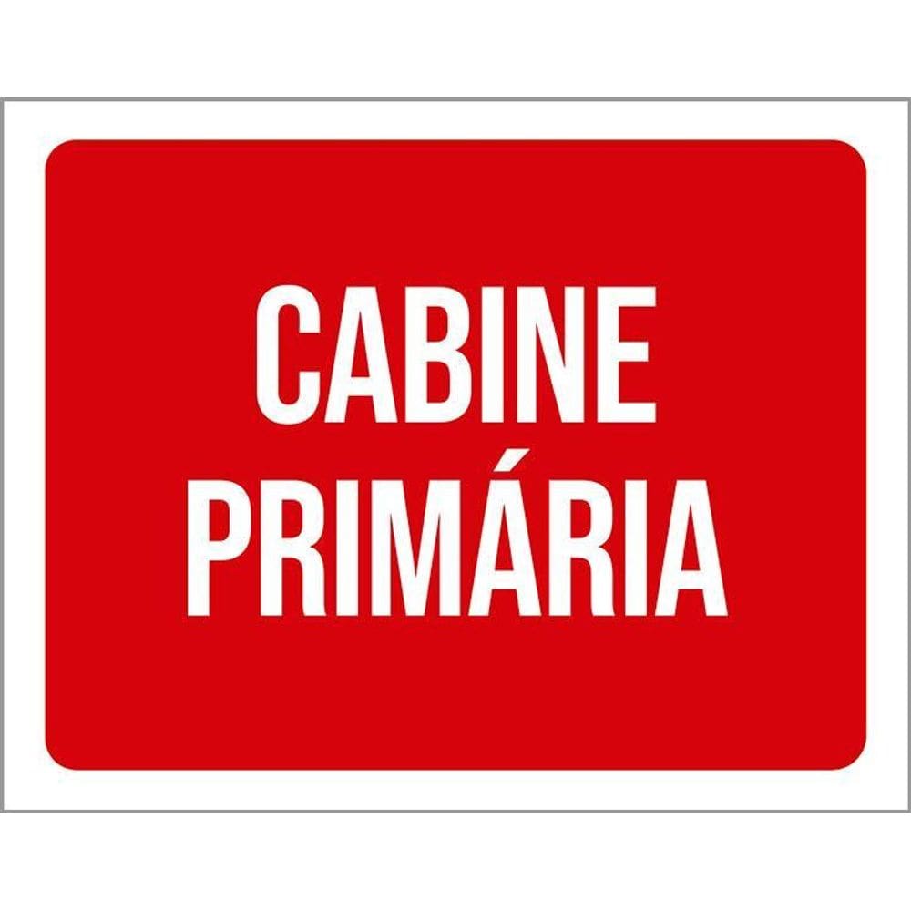Placa Sinalização Cabine Primária 36X46