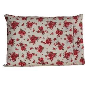 Fronha Avulsa 70cm X 50cm 1 Peça Esmeralda 100% Algodão Percal 150 Fios Cor:vermelho