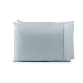 Par De Fronhas 70cm X 50cm 2 Peças Laura 100% Poliéster Toque Percal 200 Fios Cor:cinza