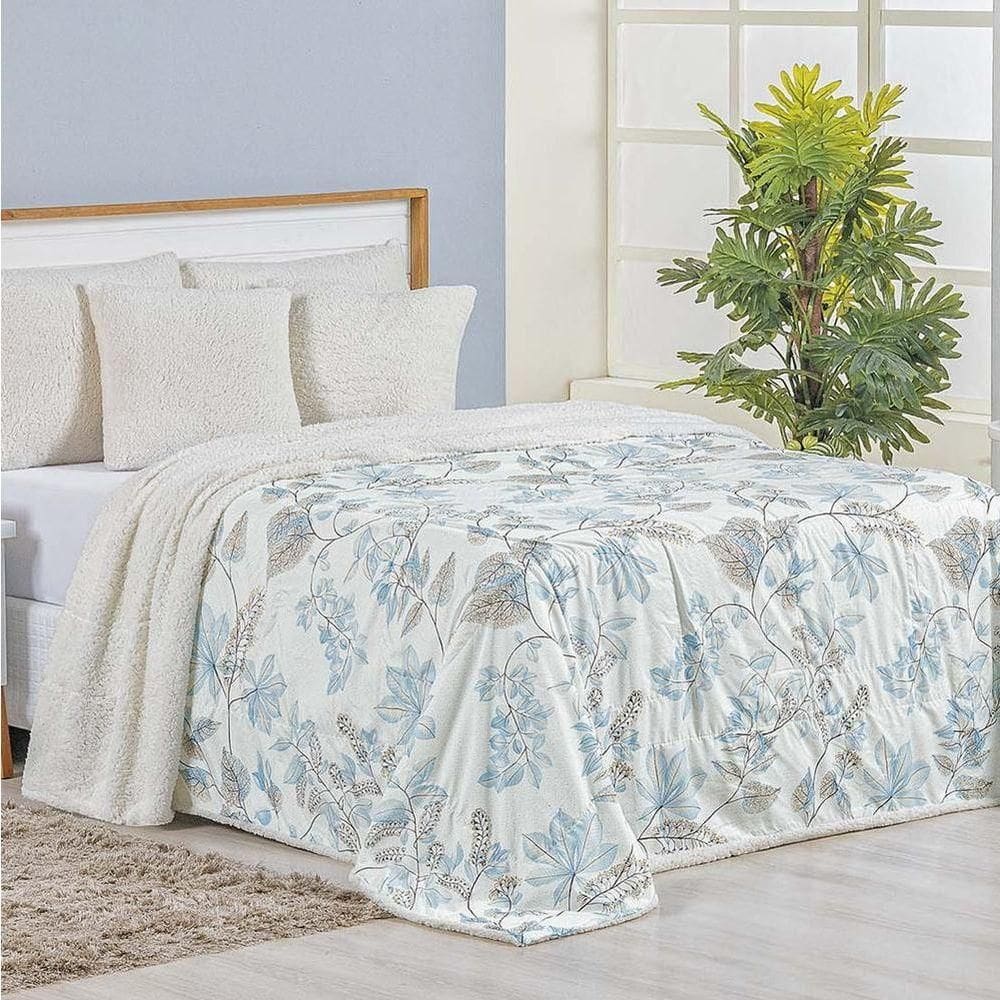Cobertor King Top Line Estampado Hipercal/sherpa 1 Peça - Lince
