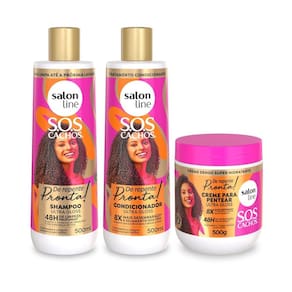 Kit Shampoo + Condicionador + Creme Ultra Gloss Salon Line