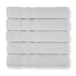 Kit Hotel 5 Toalhas Super Grossa E Felpuda 80x150cm Branco Beka