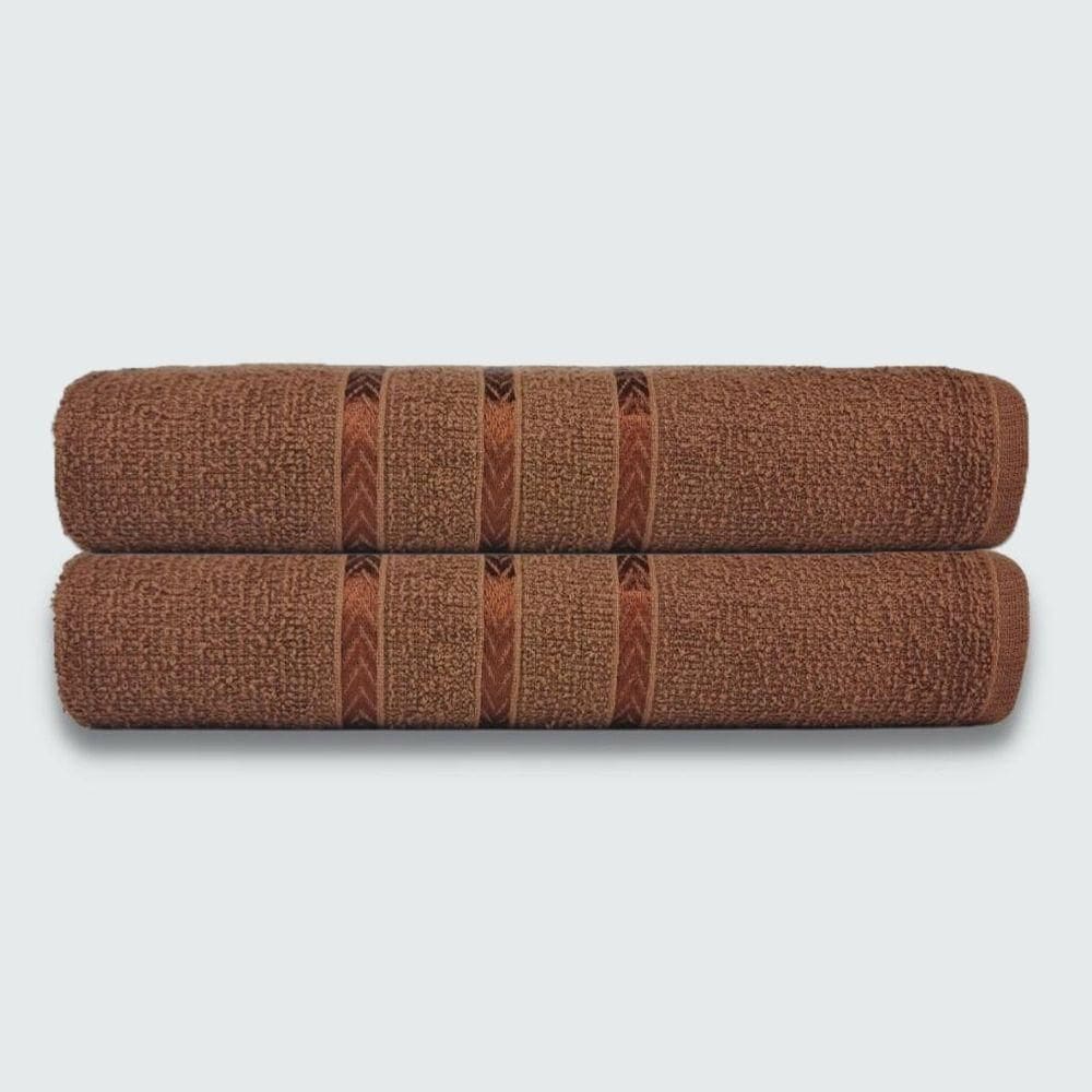 Toalhas P/ Secar Pet 2 Peças Beka 70x125 Cm 100% Algodão Marrom