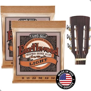 2 Encordoamentos Violão Aço 011 Ernie Ball Phosphor Bronze