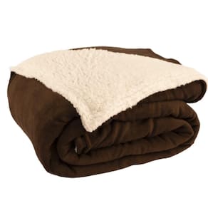 Cobertor Solteiro Canada Mantinha/sherpa 2 Peças - Tabaco