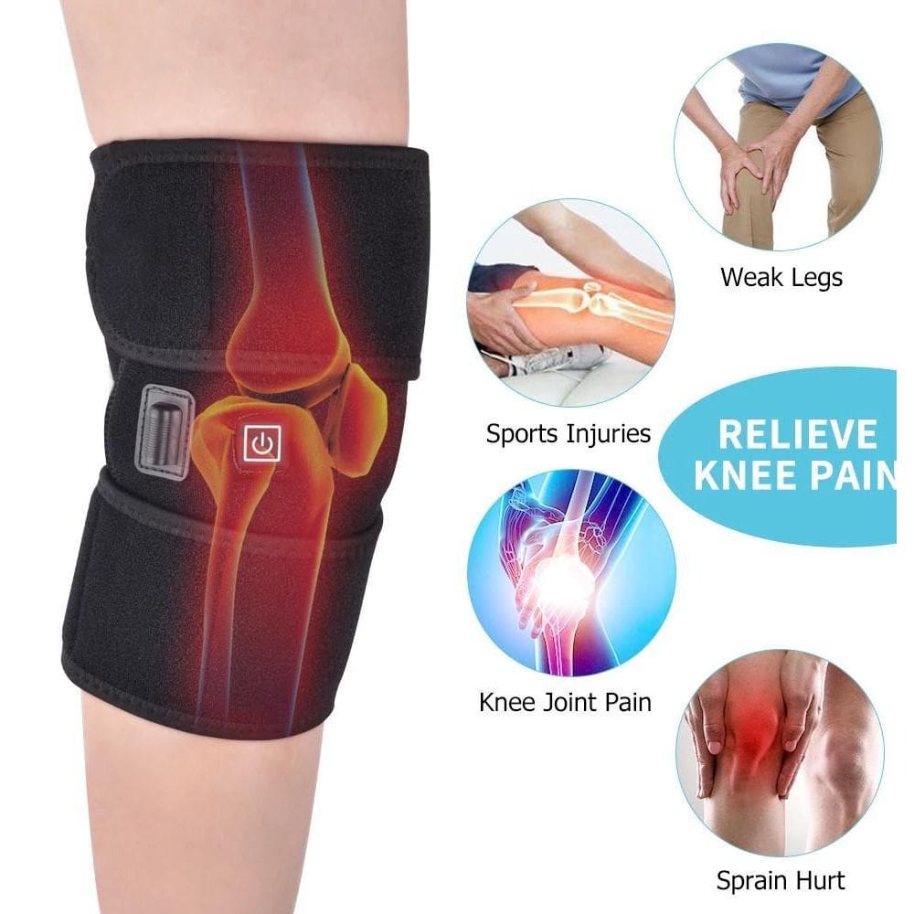 Joelheira Aquecida Elétrica Massagem Relaxamento Muscular