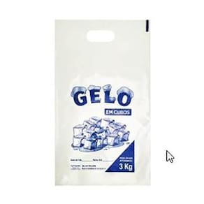Saco Plástico 3Kg De Gelo 29X50X0,13 Alça Pct 5Kg Ou 286Uni
