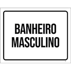 Kit 3 Placas Sinalização - Banheiro Masculino Setor