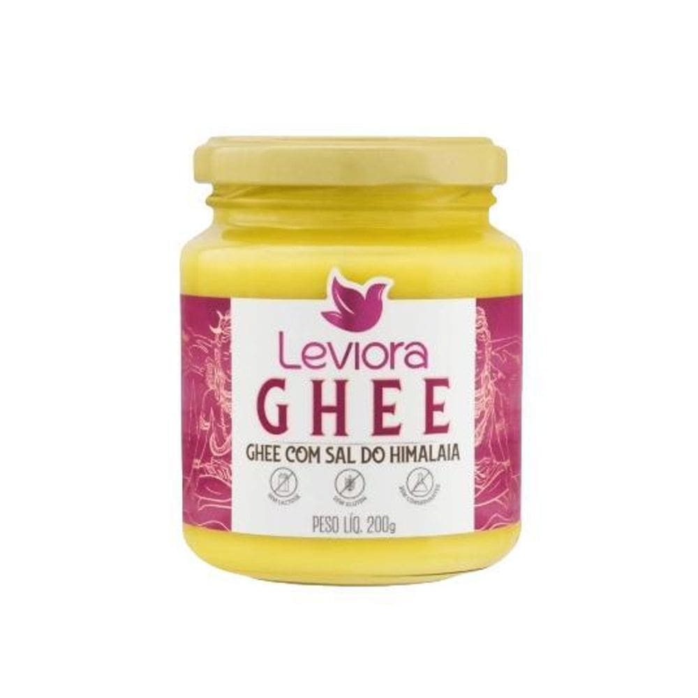 Manteiga Ghee Com Sal Do Himalaia Sem Lactose Leviora 200G
