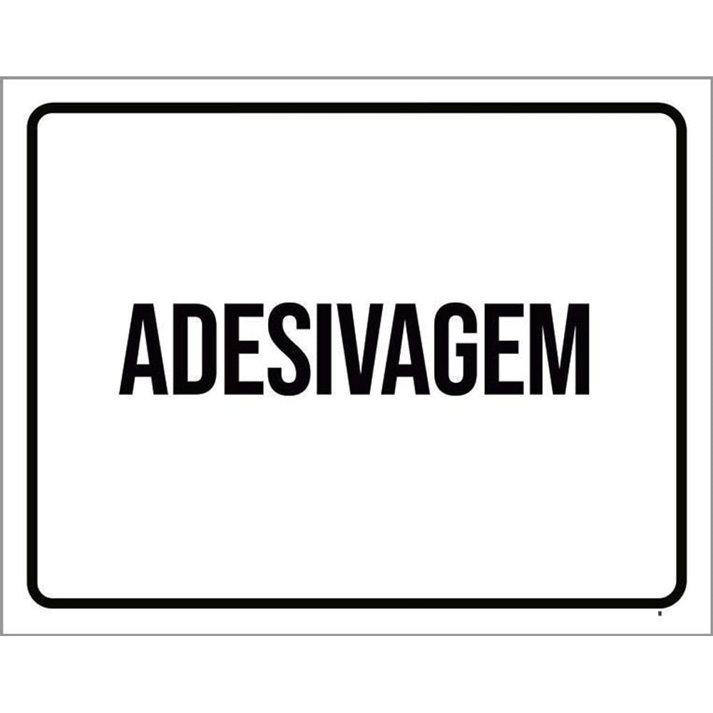 Kit 3 Placas Sinalização Setor Adesivagem