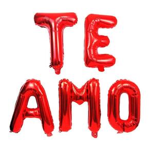 Balão Metalizadovermelho Te Amo 40Cm 16 Make +