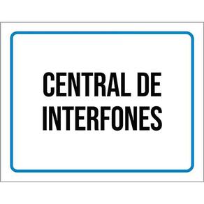 Placa Ambiente Sinalização Setor Central De Interfones 36X46