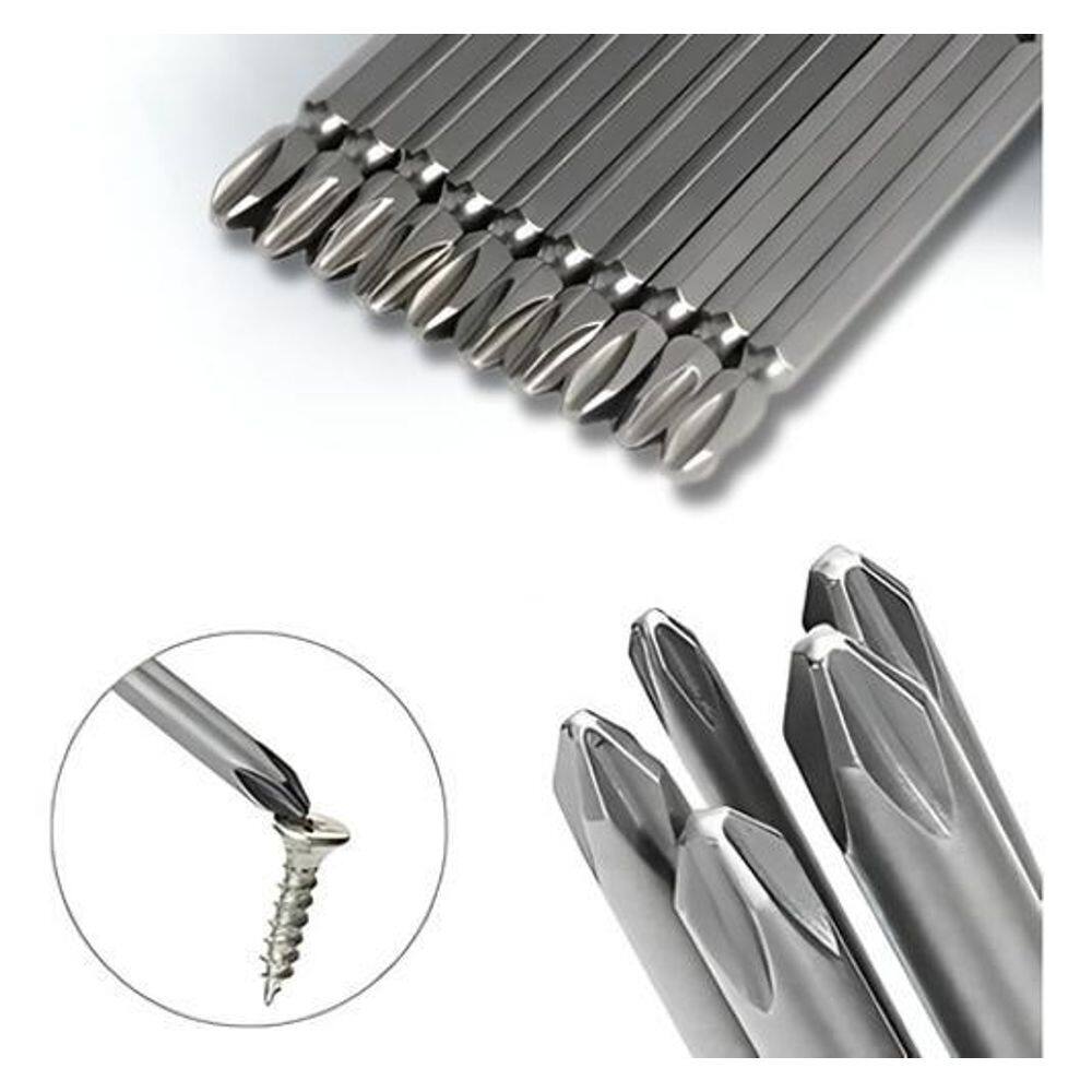 Bits Phillips Makita Ph2-100Mm Caixa Com 10 Un Chave Madeira