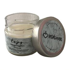 Vela Aromática Vegana 140G Musk Marinho Velas Lovers