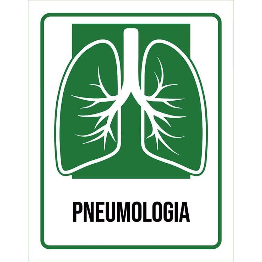 Placa Sinalização Hospitalar Pneumologia 36X46