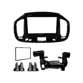 Moldura Painel Dvd Novo Uno 2015 A 2020 Preto Fosco 2 Din