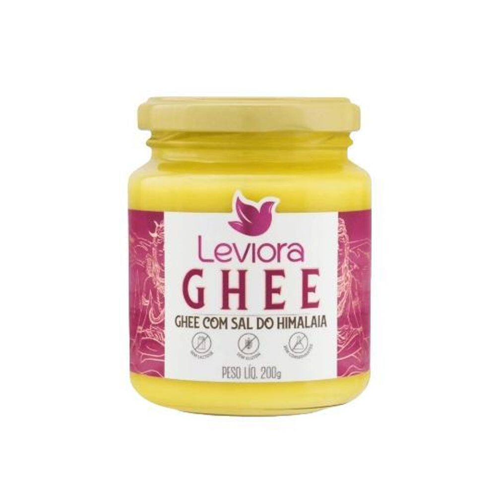 Manteiga Ghee Com Sal Do Himalaia Sem Lactose Leviora 200G