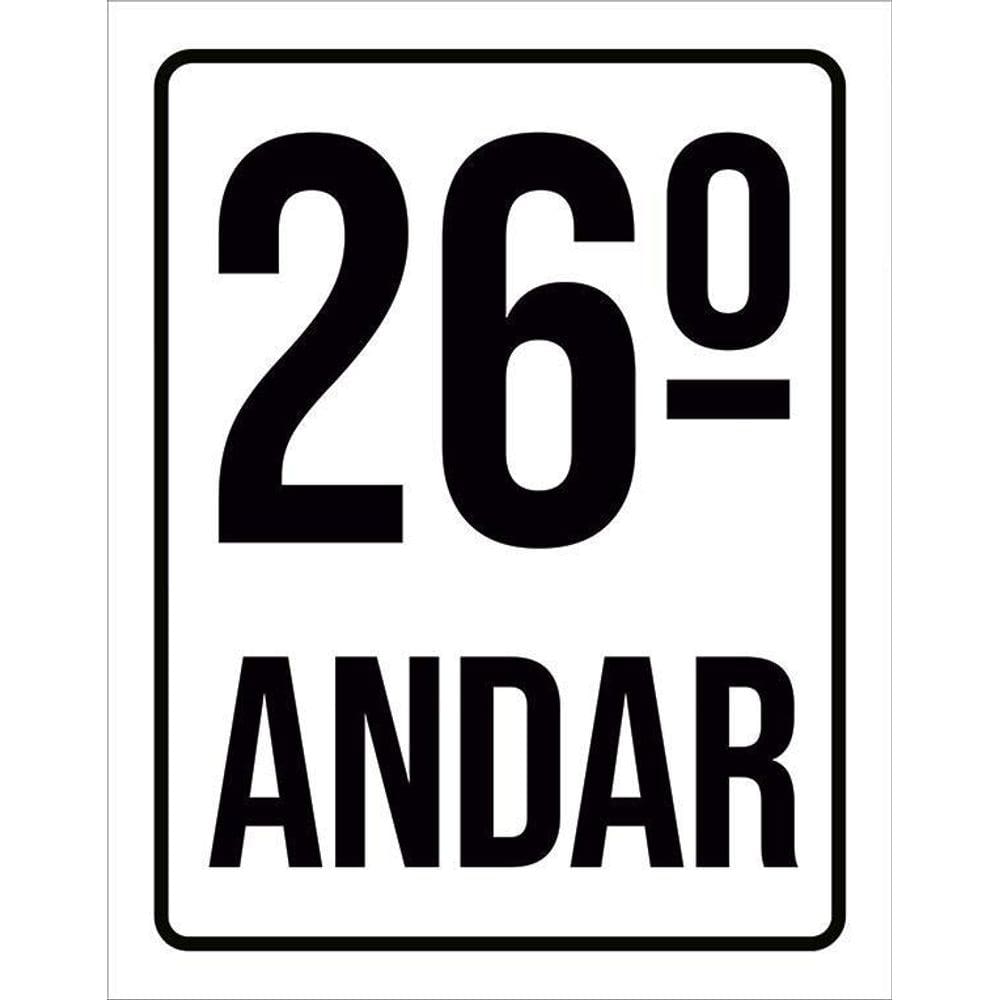 Placa Sinalização Ambiente Identificação 26º Andar 36X46