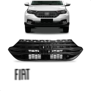 Kit Grade Para Fiat Strada 2020 A 2024 C/Emblema Black Piano
