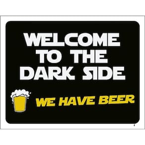 Kit 3 Placas Decorativa - Welcome To Dark Side We Have Beer