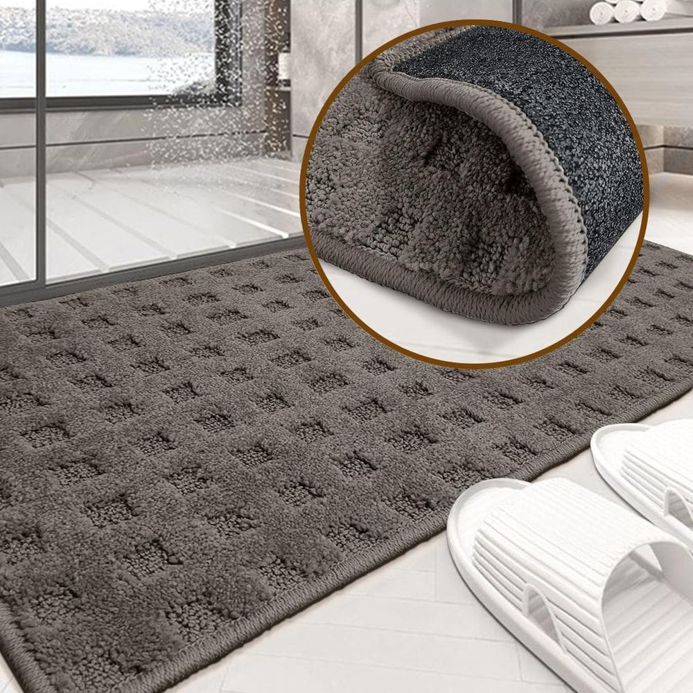 2 Tapete Banheiro Antiderrapante Grande Soft Re35 Js 50X100