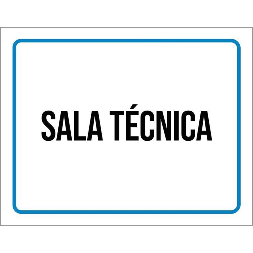 Placa Ambiente Sinalização Setor Sala Técnica 36X46