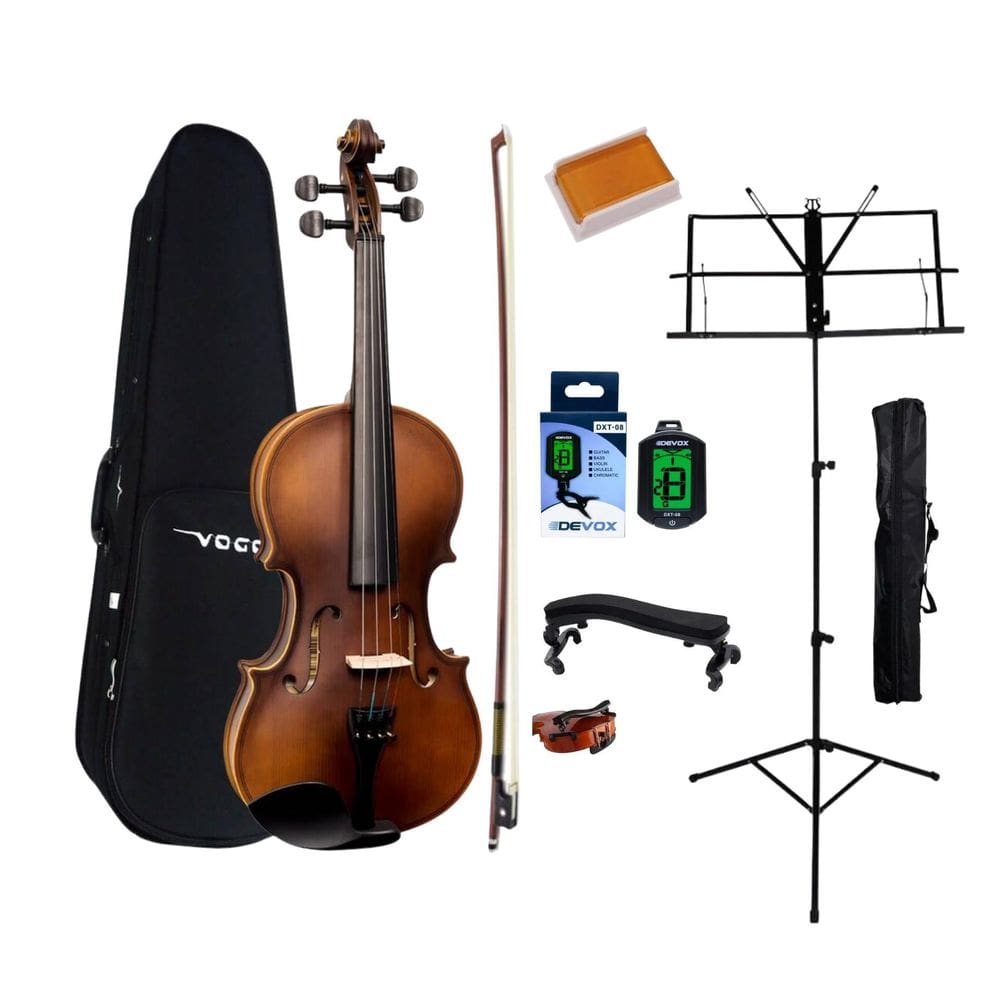 Kit Violino Vogga Von134N 3/4 + Acessórios Com Estante
