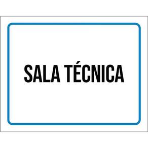 Placa Ambiente Sinalização Setor Sala Técnica 36X46