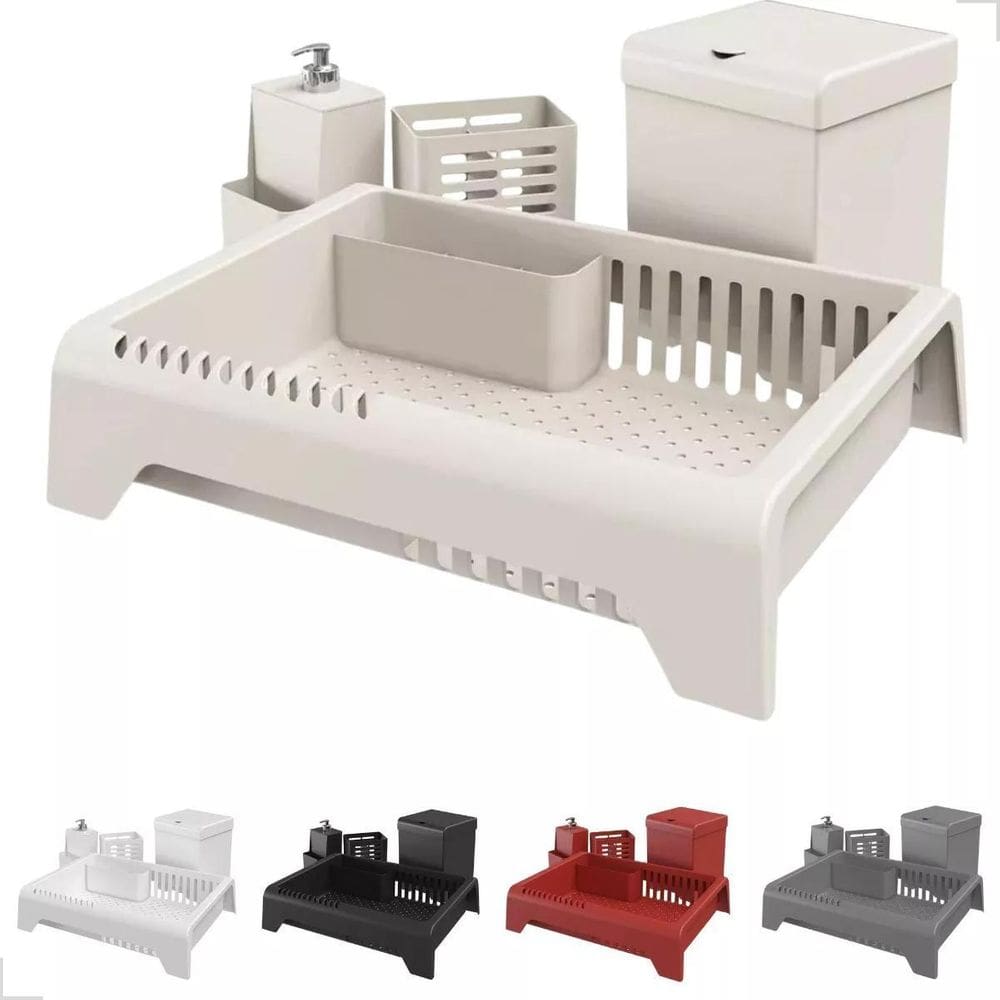 Kit Cozinha 4 Peças Smile Com Caixa Todas Cores - Areia