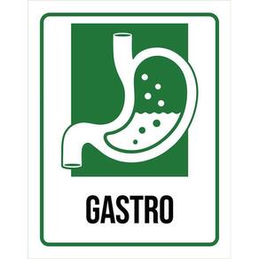 Placa Sinalização Hospitalar Gastro 36X46