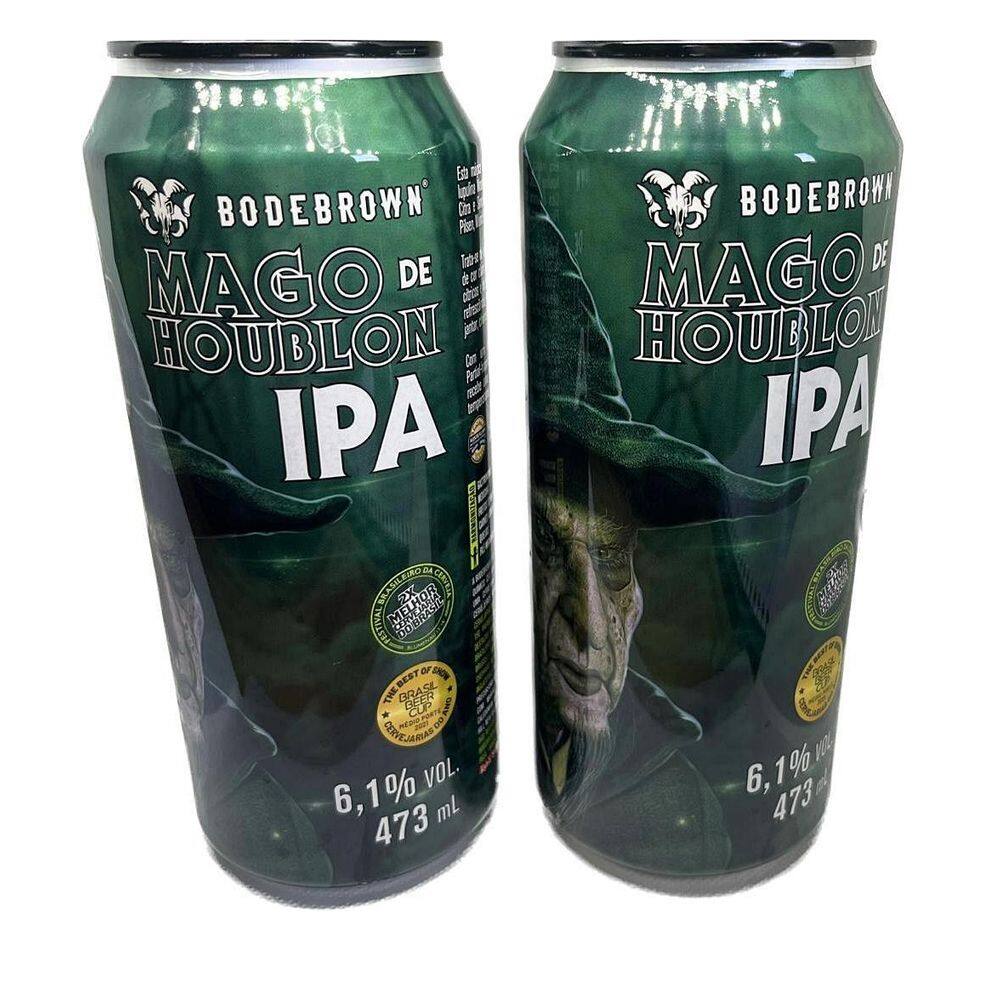 Kit 2 Cervejas Mago De Houblon Latão 473Ml Ipa Bodebrown