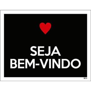 Placa Decorativa - Seja Bem Vindo 36X46