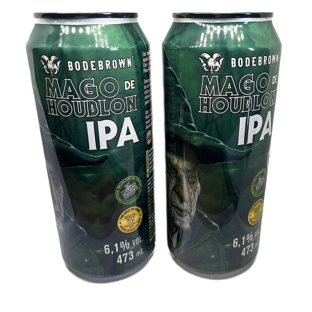 Kit 2 Cervejas Mago De Houblon Latão 473Ml Ipa Bodebrown